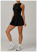 Traje de una pieza para mujer, traje deportivo con cremallera, peleles de Yoga, ropa deportiva sin espalda, monos de entrenamiento sin mangas para mujer