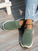 Zapatos de mujer, zapatos individuales suaves de color sólido para mujer, zapatillas informales, zapatos ligeros y cómodos para mujer