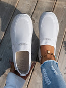 Zapatos de mujer, zapatos individuales suaves de color sólido para mujer, zapatillas informales, zapatos ligeros y cómodos para mujer