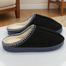 Zapatillas de algodón para otoño e invierno, suela gruesa para interiores, antideslizantes, suela suave con forro polar cálido para parejas