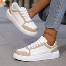 YRZL Zapatillas de deporte para mujer, zapatos blancos de otoño, suela gruesa ligera, zapatos de Skatebaord antideslizantes, zapatos deportivos informales Unisex para hombre