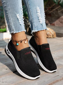 Zapatos de mujer, zapatos individuales suaves de color sólido para mujer, zapatillas informales, zapatos ligeros y cómodos para mujer