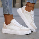 YRZL Zapatillas de deporte para mujer, zapatos blancos de otoño, suela gruesa ligera, zapatos de Skatebaord antideslizantes, zapatos deportivos informales Unisex para hombre