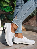 Zapatos de mujer, zapatos individuales suaves de color sólido para mujer, zapatillas informales, zapatos ligeros y cómodos para mujer