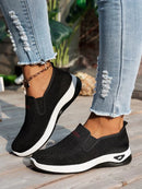 Zapatos de mujer, zapatos individuales suaves de color sólido para mujer, zapatillas informales, zapatos ligeros y cómodos para mujer