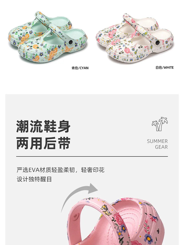 Bebealy, zapatillas de suela gruesa a la moda para mujer, sandalias de ocio resistentes al desgaste para exteriores, zapatos clásicos de EVA, zapatos de playa impermeables para mujer