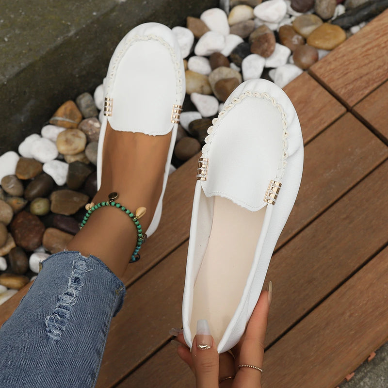 Zapatos de Mujer, mocasines sin cordones para bailarinas, mocasines para Mujer, zapatillas informales, Zapatos planos para Mujer, Zapatos informales