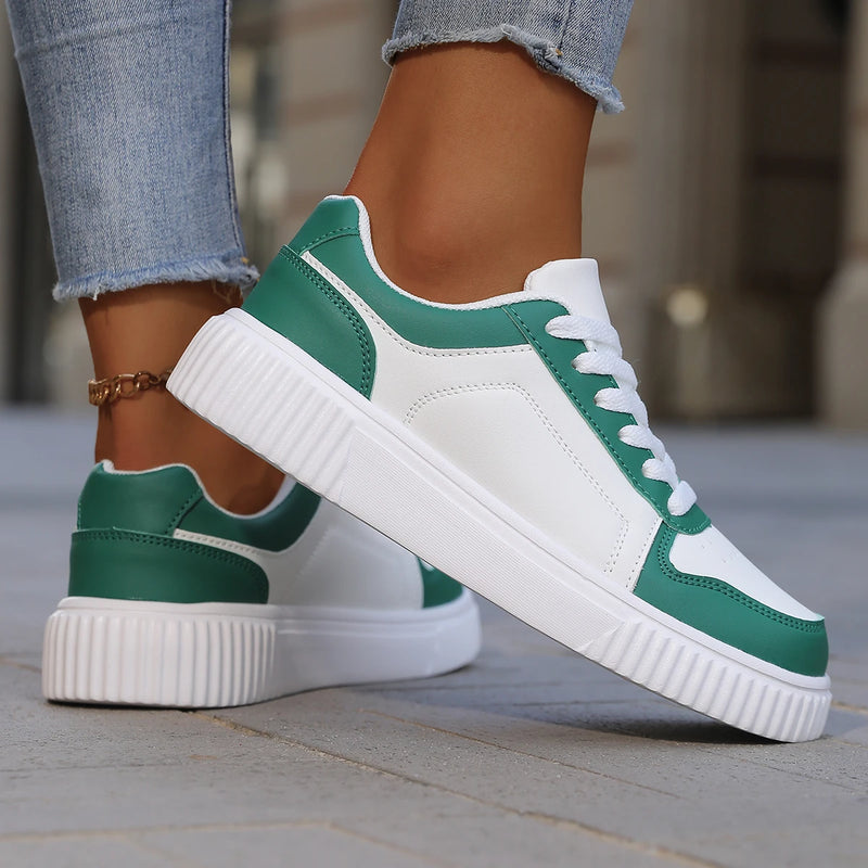 YRZL Zapatillas de deporte para mujer, zapatos blancos de otoño, suela gruesa ligera, zapatos de Skatebaord antideslizantes, zapatos deportivos informales Unisex para hombre