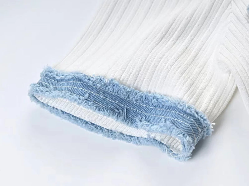 Vestido largo de punto elegante y contrastante para mujer, vestido elegante con cuello redondo y manga corta con botones de Metal, vestidos ajustados para oficina, bata para ir al trabajo