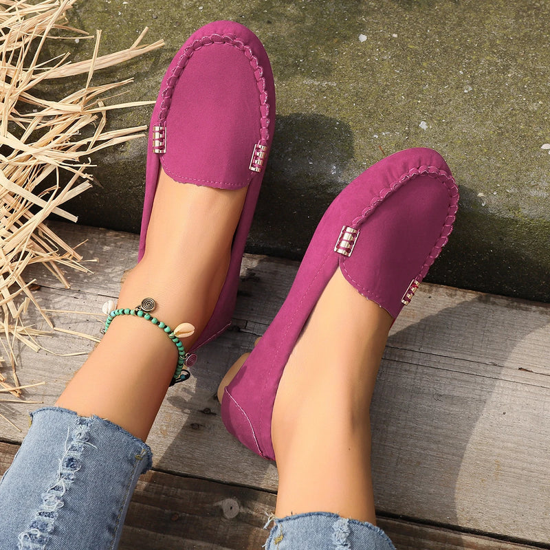 Zapatos de Mujer, mocasines sin cordones para bailarinas, mocasines para Mujer, zapatillas informales, Zapatos planos para Mujer, Zapatos informales