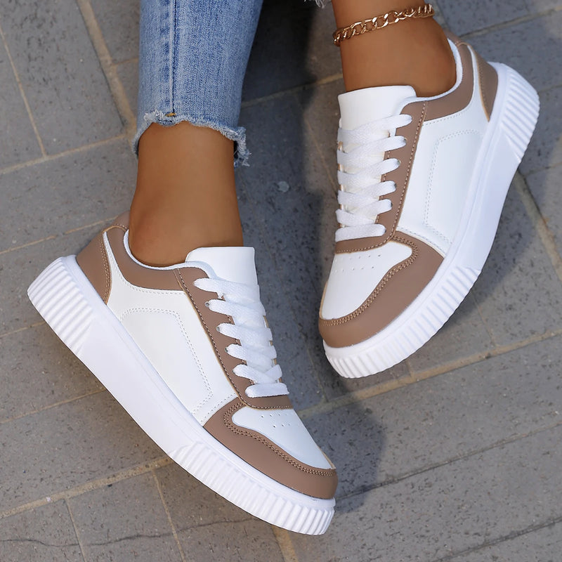 YRZL Zapatillas de deporte para mujer, zapatos blancos de otoño, suela gruesa ligera, zapatos de Skatebaord antideslizantes, zapatos deportivos informales Unisex para hombre