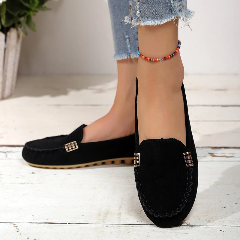 Zapatos de Mujer, mocasines sin cordones para bailarinas, mocasines para Mujer, zapatillas informales, Zapatos planos para Mujer, Zapatos informales