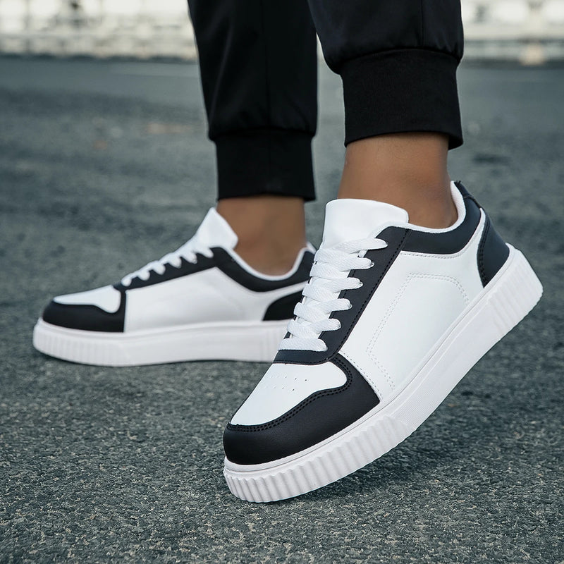 YRZL Zapatillas de deporte para mujer, zapatos blancos de otoño, suela gruesa ligera, zapatos de Skatebaord antideslizantes, zapatos deportivos informales Unisex para hombre