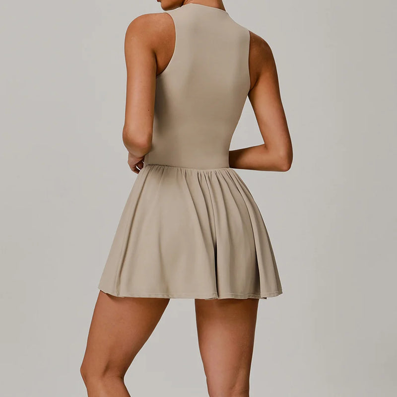 Traje de una pieza para mujer, traje deportivo con cremallera, peleles de Yoga, ropa deportiva sin espalda, monos de entrenamiento sin mangas para mujer