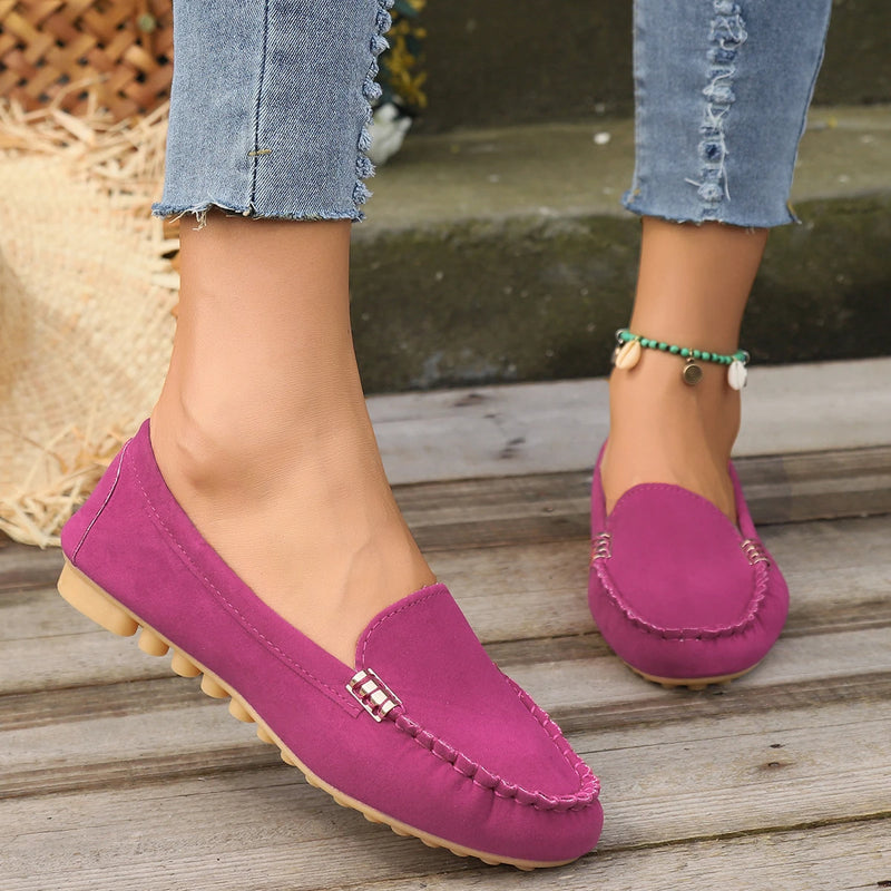 Zapatos de Mujer, mocasines sin cordones para bailarinas, mocasines para Mujer, zapatillas informales, Zapatos planos para Mujer, Zapatos informales