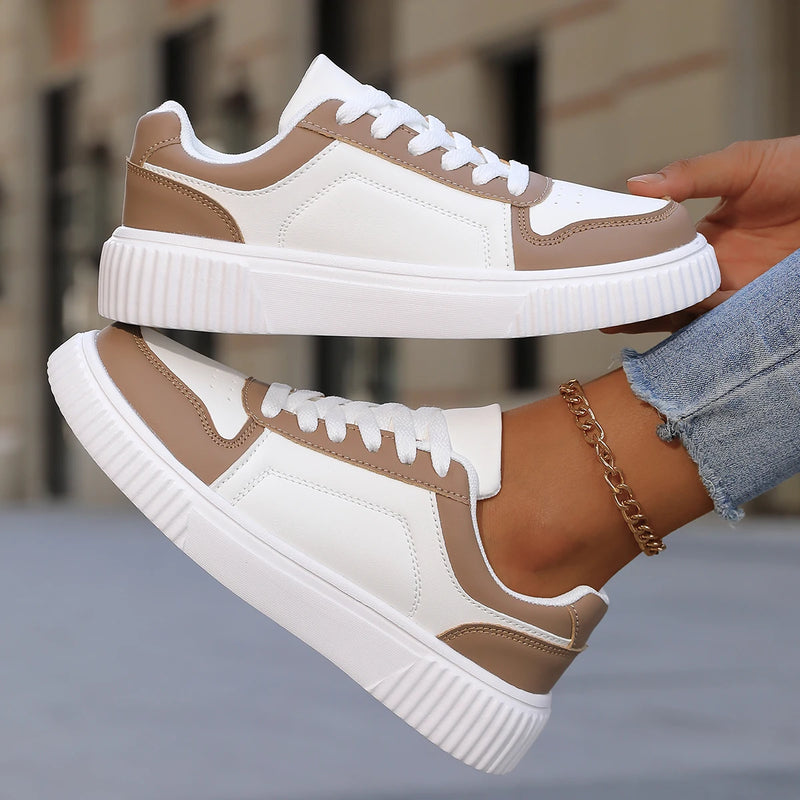 YRZL Zapatillas de deporte para mujer, zapatos blancos de otoño, suela gruesa ligera, zapatos de Skatebaord antideslizantes, zapatos deportivos informales Unisex para hombre