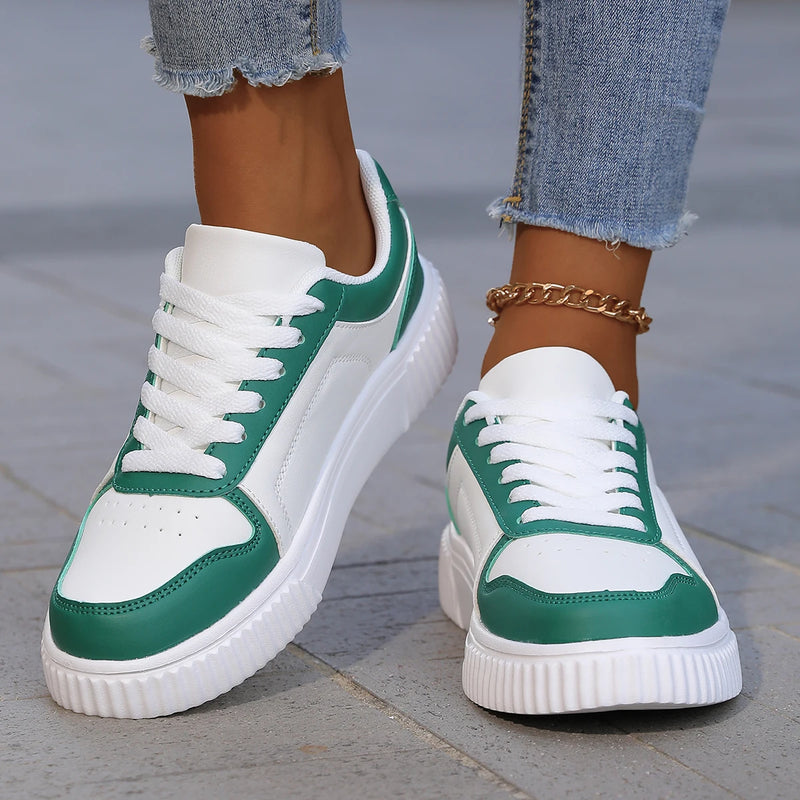 YRZL Zapatillas de deporte para mujer, zapatos blancos de otoño, suela gruesa ligera, zapatos de Skatebaord antideslizantes, zapatos deportivos informales Unisex para hombre