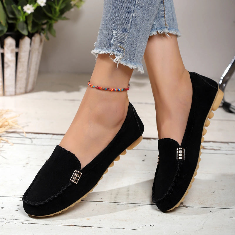 Zapatos de Mujer, mocasines sin cordones para bailarinas, mocasines para Mujer, zapatillas informales, Zapatos planos para Mujer, Zapatos informales