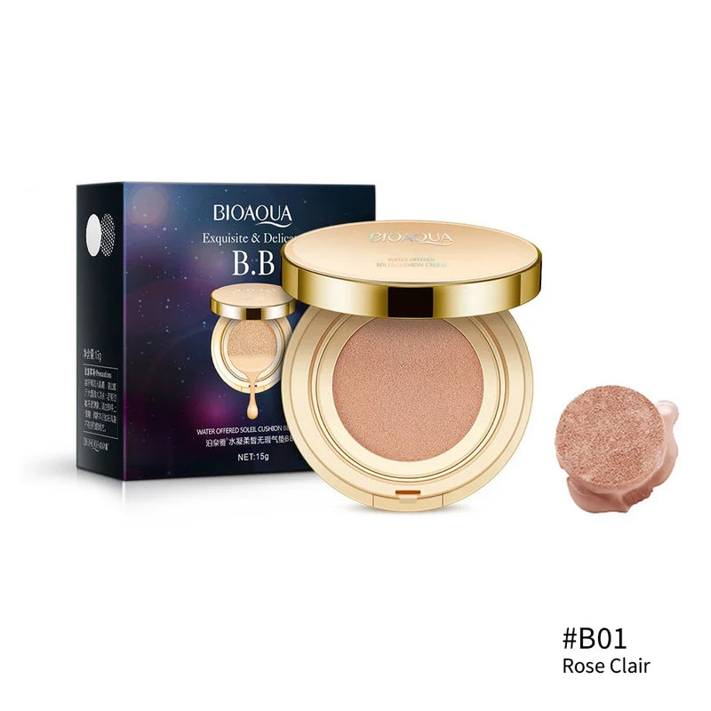 BIOAQUA-crema BB con cojín de aire, corrector iluminador, Base hidratante, blanqueamiento Facial, Base Facial, cosméticos de cobertura perfecta