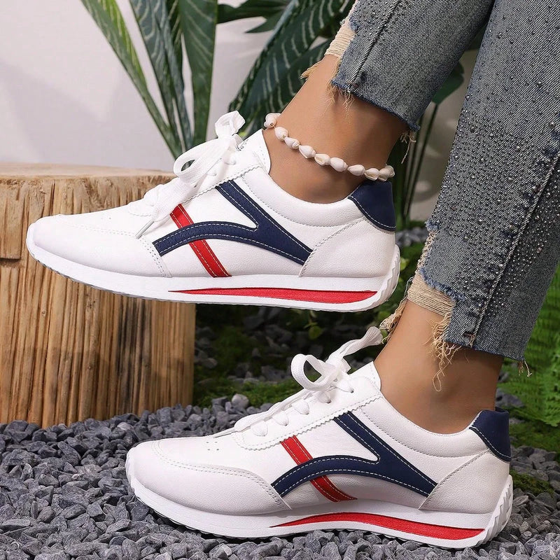Zapatillas de deporte para mujer, zapatos de deportes nuevos, zapatos blancos pequeños para mujer, zapatillas cómodas a la moda, zapatos informales ligeros que combinan con todo