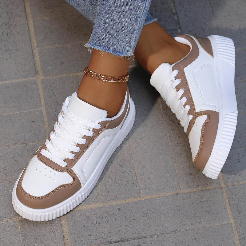 YRZL Zapatillas de deporte para mujer, zapatos blancos de otoño, suela gruesa ligera, zapatos de Skatebaord antideslizantes, zapatos deportivos informales Unisex para hombre