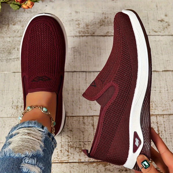 Zapatos de mujer, zapatos individuales suaves de color sólido para mujer, zapatillas informales, zapatos ligeros y cómodos para mujer