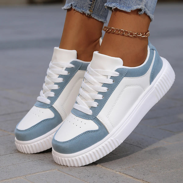 YRZL Zapatillas de deporte para mujer, zapatos blancos de otoño, suela gruesa ligera, zapatos de Skatebaord antideslizantes, zapatos deportivos informales Unisex para hombre