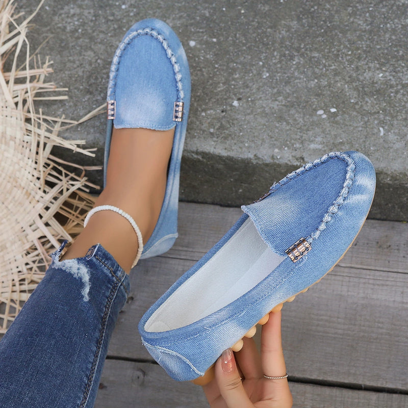 Zapatos de Mujer, mocasines sin cordones para bailarinas, mocasines para Mujer, zapatillas informales, Zapatos planos para Mujer, Zapatos informales