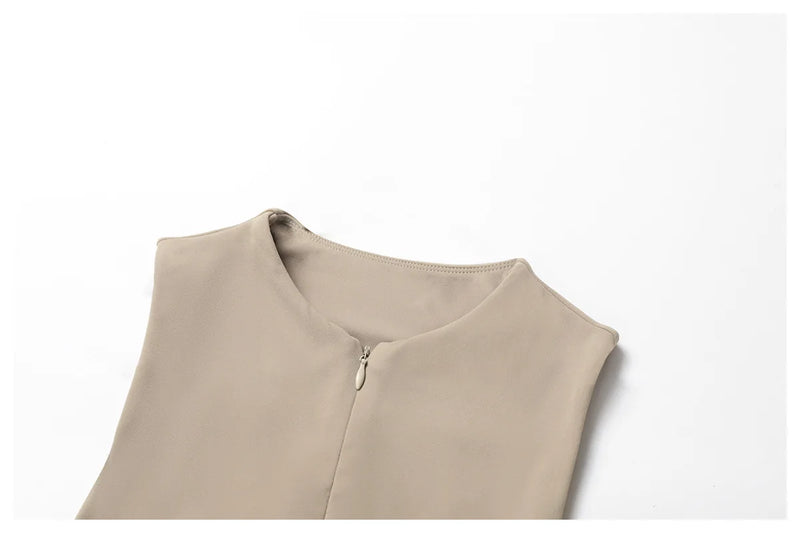 Traje de una pieza para mujer, traje deportivo con cremallera, peleles de Yoga, ropa deportiva sin espalda, monos de entrenamiento sin mangas para mujer