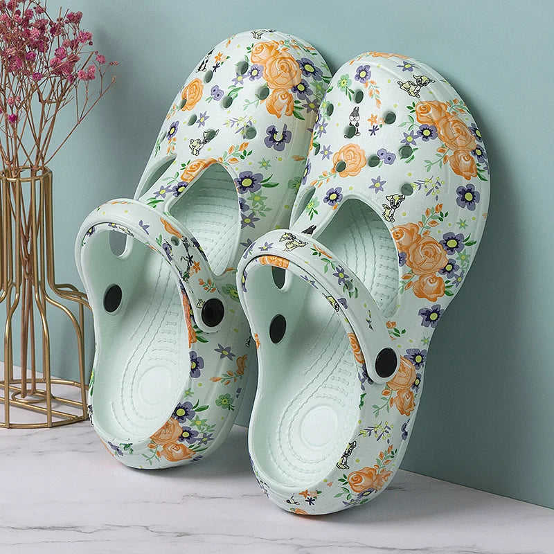 Bebealy, zapatillas de suela gruesa a la moda para mujer, sandalias de ocio resistentes al desgaste para exteriores, zapatos clásicos de EVA, zapatos de playa impermeables para mujer