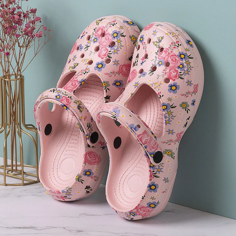 Bebealy, zapatillas de suela gruesa a la moda para mujer, sandalias de ocio resistentes al desgaste para exteriores, zapatos clásicos de EVA, zapatos de playa impermeables para mujer