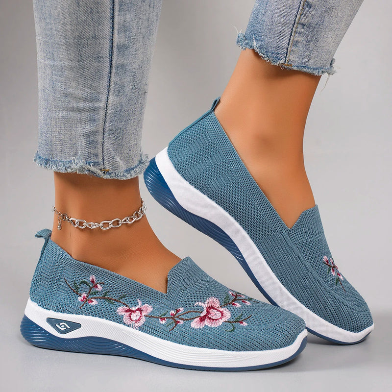 Zapatos planos de malla transpirable de verano para mujer, zapatillas informales, liquidación, envío gratis
