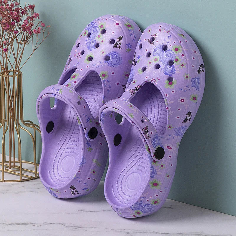 Bebealy, zapatillas de suela gruesa a la moda para mujer, sandalias de ocio resistentes al desgaste para exteriores, zapatos clásicos de EVA, zapatos de playa impermeables para mujer