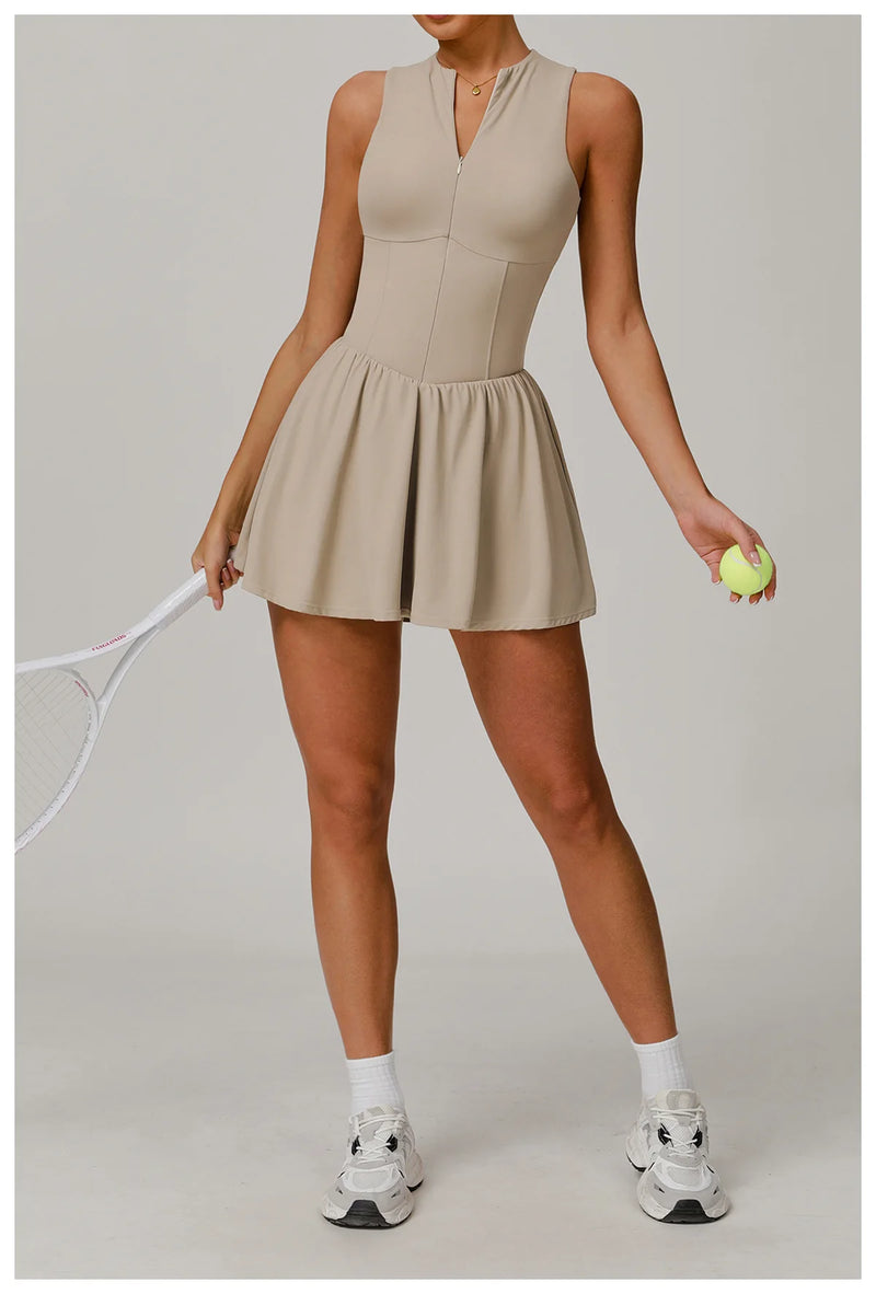 Traje de una pieza para mujer, traje deportivo con cremallera, peleles de Yoga, ropa deportiva sin espalda, monos de entrenamiento sin mangas para mujer