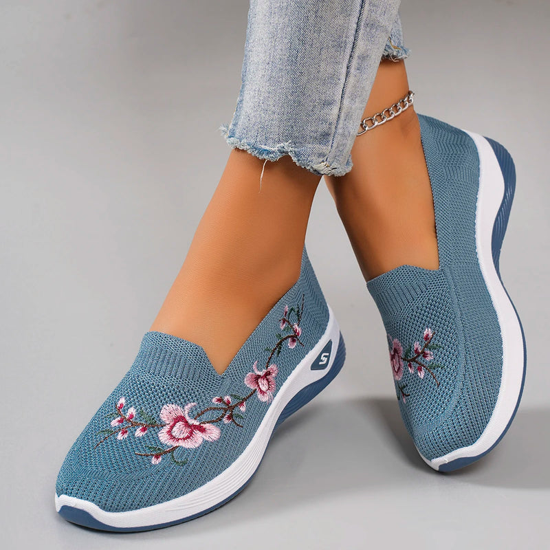 Zapatos planos de malla transpirable de verano para mujer, zapatillas informales, liquidación, envío gratis