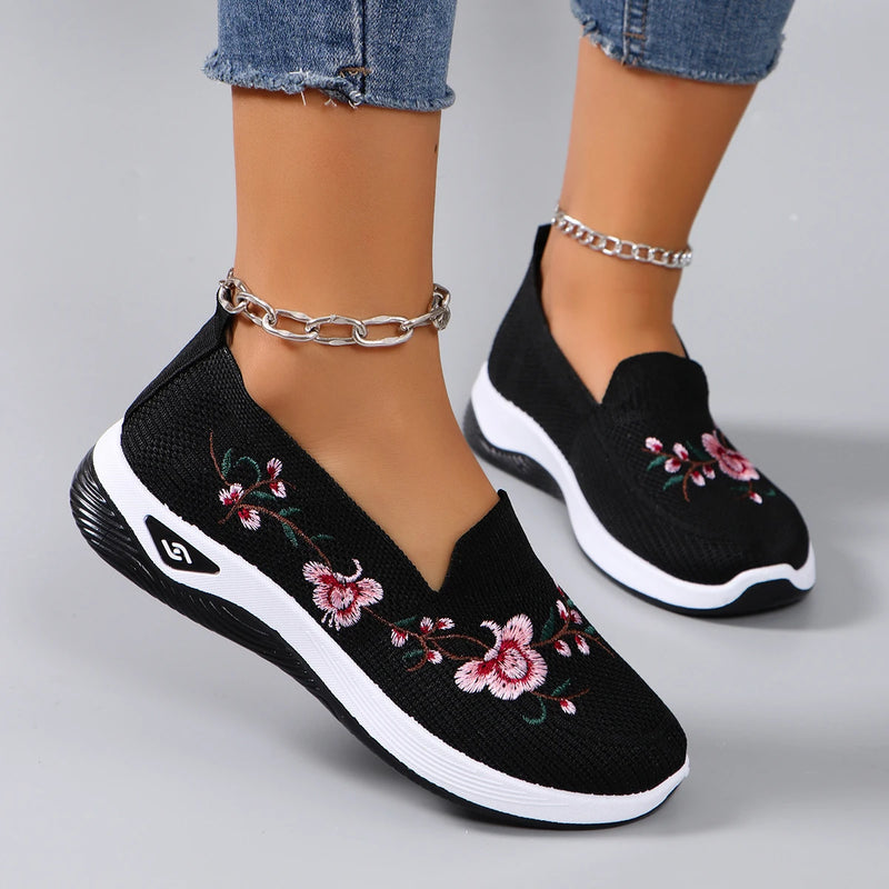 Zapatos planos de malla transpirable de verano para mujer, zapatillas informales, liquidación, envío gratis
