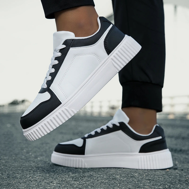 YRZL Zapatillas de deporte para mujer, zapatos blancos de otoño, suela gruesa ligera, zapatos de Skatebaord antideslizantes, zapatos deportivos informales Unisex para hombre
