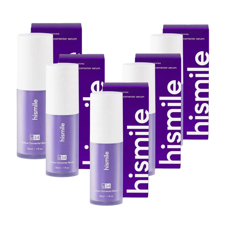 30ml V34 Hismile pasta de dientes púrpura elimina el sarro limpieza higiene bucal aliento fresco blanqueamiento productos para el cuidado de los dientes