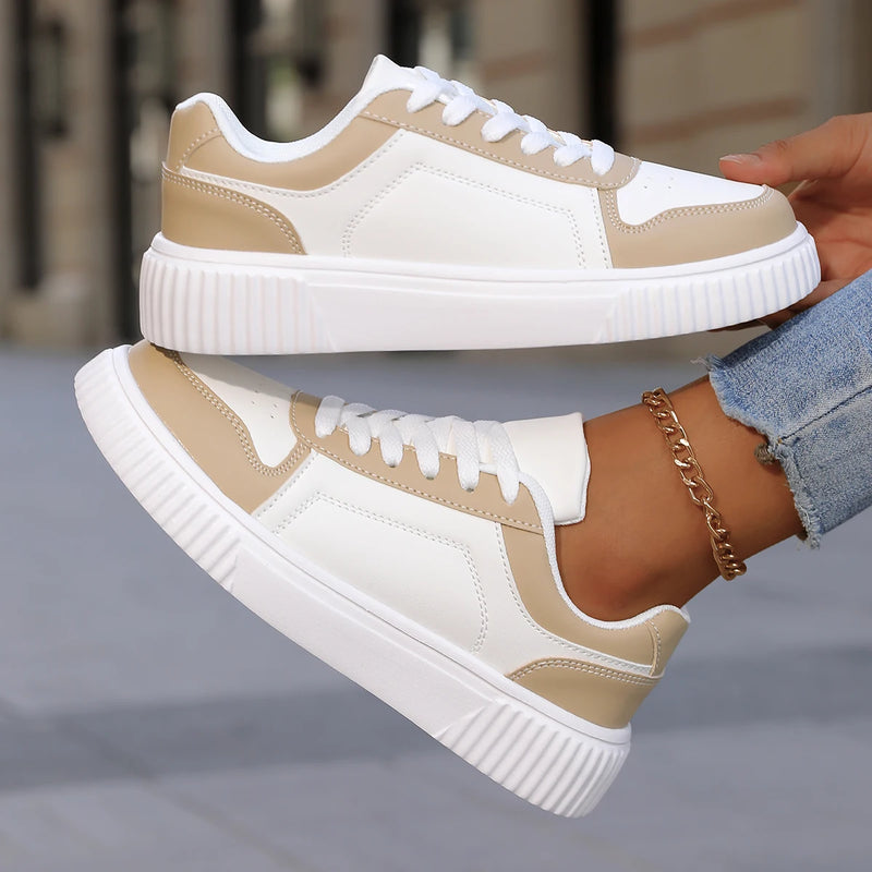 YRZL Zapatillas de deporte para mujer, zapatos blancos de otoño, suela gruesa ligera, zapatos de Skatebaord antideslizantes, zapatos deportivos informales Unisex para hombre