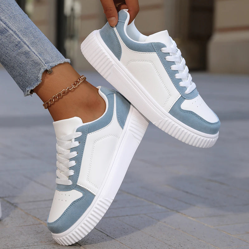 YRZL Zapatillas de deporte para mujer, zapatos blancos de otoño, suela gruesa ligera, zapatos de Skatebaord antideslizantes, zapatos deportivos informales Unisex para hombre