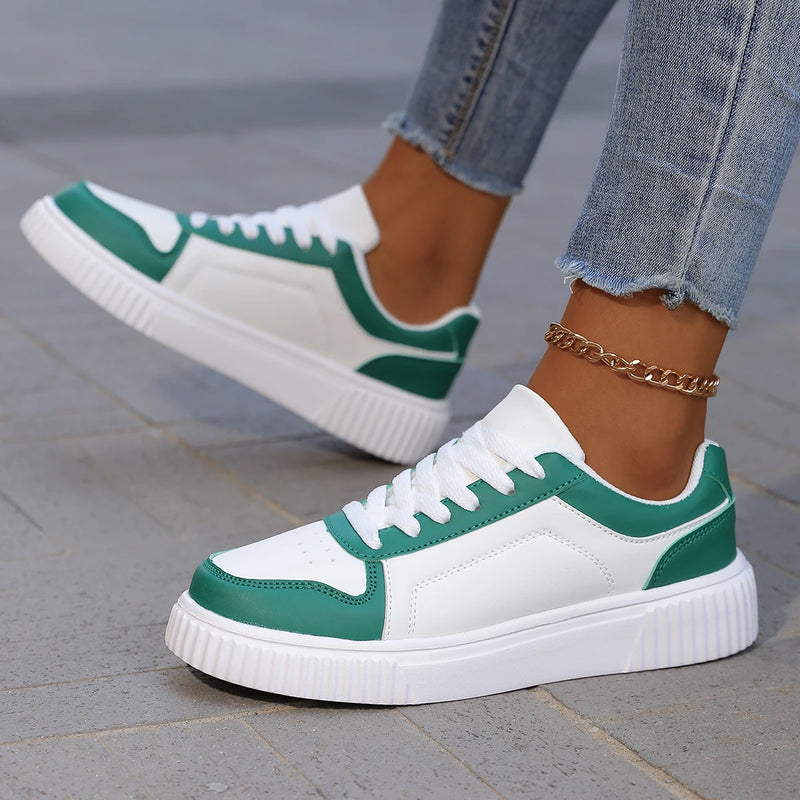 YRZL Zapatillas de deporte para mujer, zapatos blancos de otoño, suela gruesa ligera, zapatos de Skatebaord antideslizantes, zapatos deportivos informales Unisex para hombre