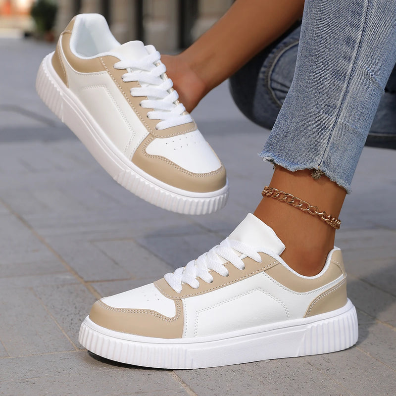 YRZL Zapatillas de deporte para mujer, zapatos blancos de otoño, suela gruesa ligera, zapatos de Skatebaord antideslizantes, zapatos deportivos informales Unisex para hombre
