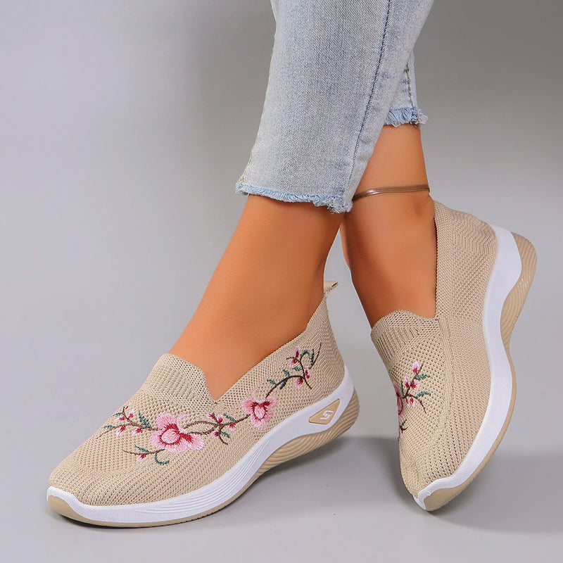 Zapatos planos de malla transpirable de verano para mujer, zapatillas informales, liquidación, envío gratis