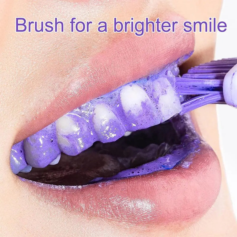 30ml V34 Hismile pasta de dientes púrpura elimina el sarro limpieza higiene bucal aliento fresco blanqueamiento productos para el cuidado de los dientes