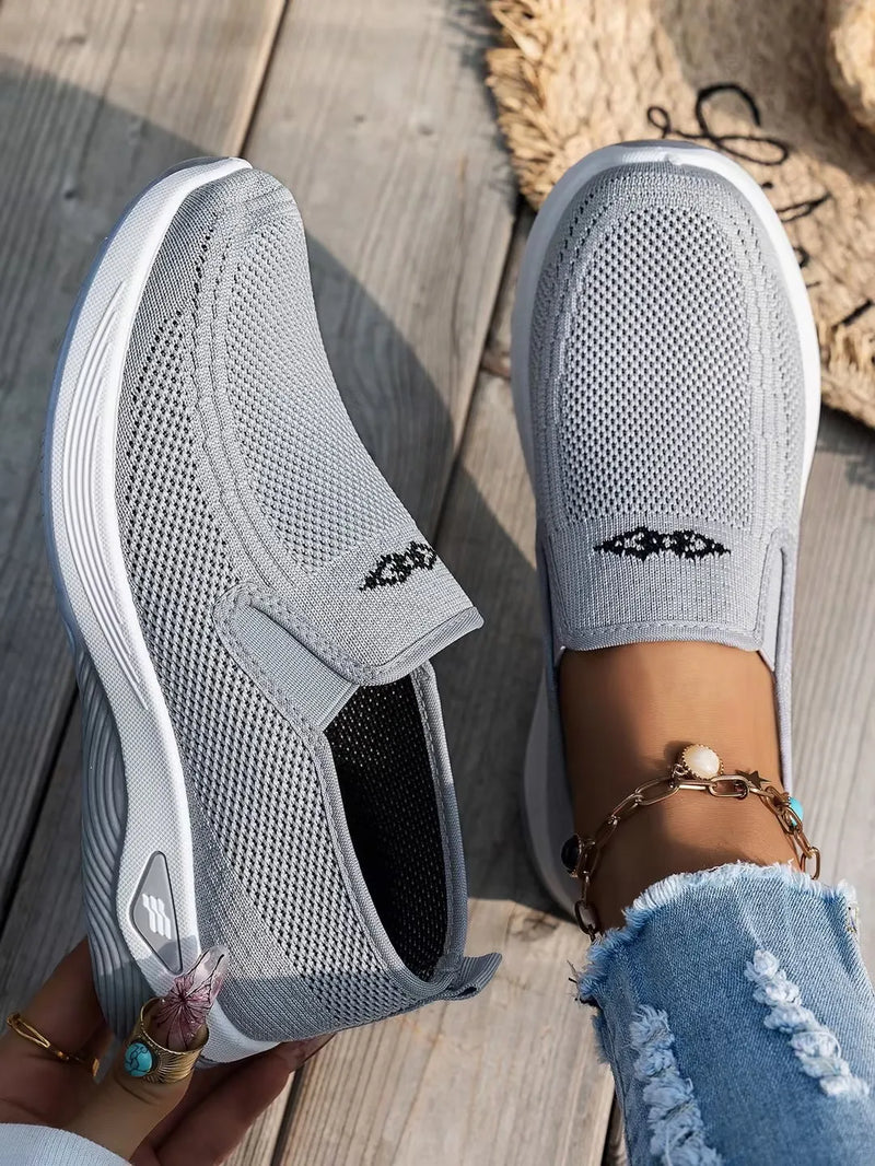 Zapatos de mujer, zapatos individuales suaves de color sólido para mujer, zapatillas informales, zapatos ligeros y cómodos para mujer