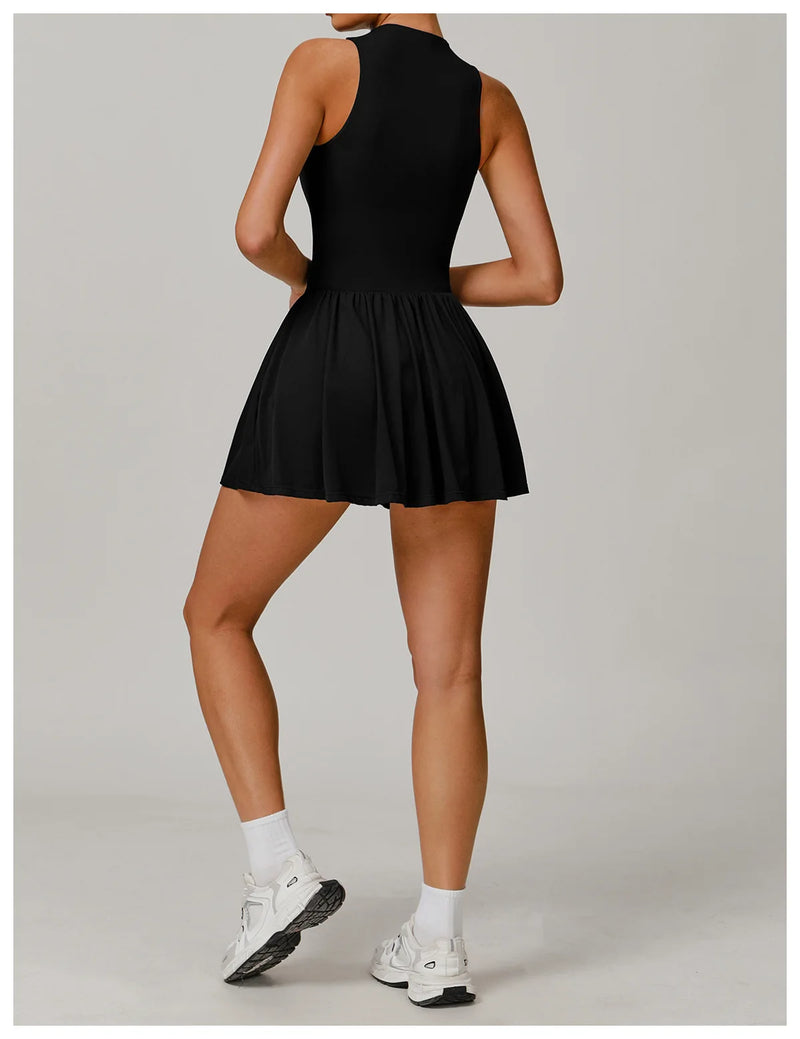 Traje de una pieza para mujer, traje deportivo con cremallera, peleles de Yoga, ropa deportiva sin espalda, monos de entrenamiento sin mangas para mujer