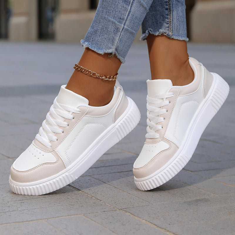 YRZL Zapatillas de deporte para mujer, zapatos blancos de otoño, suela gruesa ligera, zapatos de Skatebaord antideslizantes, zapatos deportivos informales Unisex para hombre