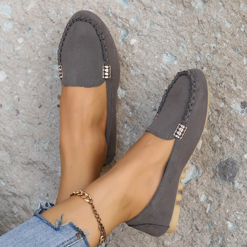 Zapatos de Mujer, mocasines sin cordones para bailarinas, mocasines para Mujer, zapatillas informales, Zapatos planos para Mujer, Zapatos informales