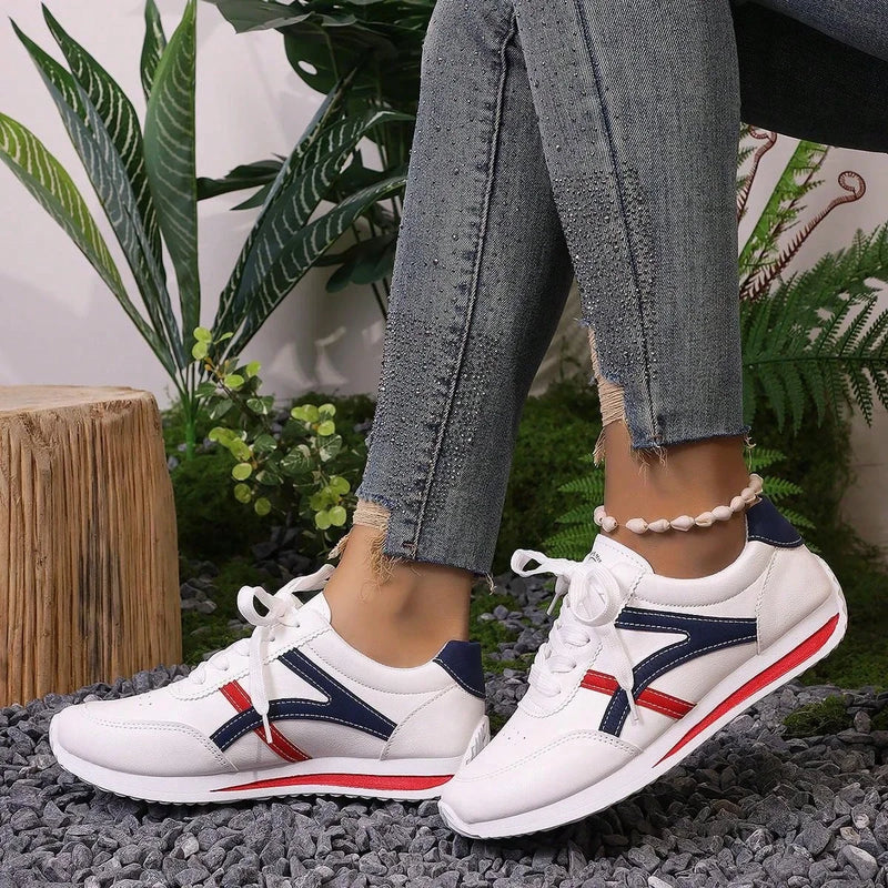 Zapatillas de deporte para mujer, zapatos de deportes nuevos, zapatos blancos pequeños para mujer, zapatillas cómodas a la moda, zapatos informales ligeros que combinan con todo