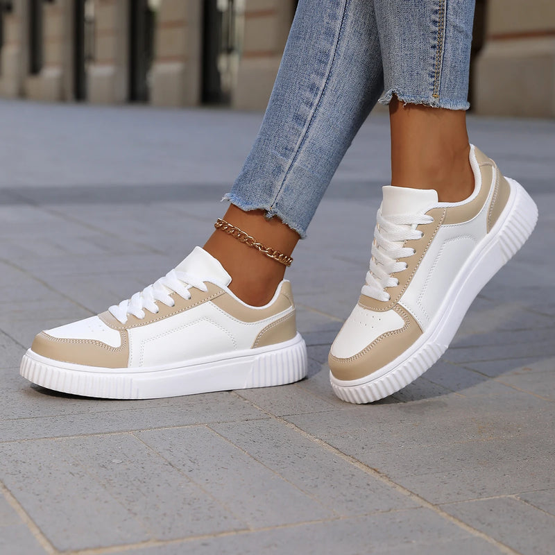 YRZL Zapatillas de deporte para mujer, zapatos blancos de otoño, suela gruesa ligera, zapatos de Skatebaord antideslizantes, zapatos deportivos informales Unisex para hombre